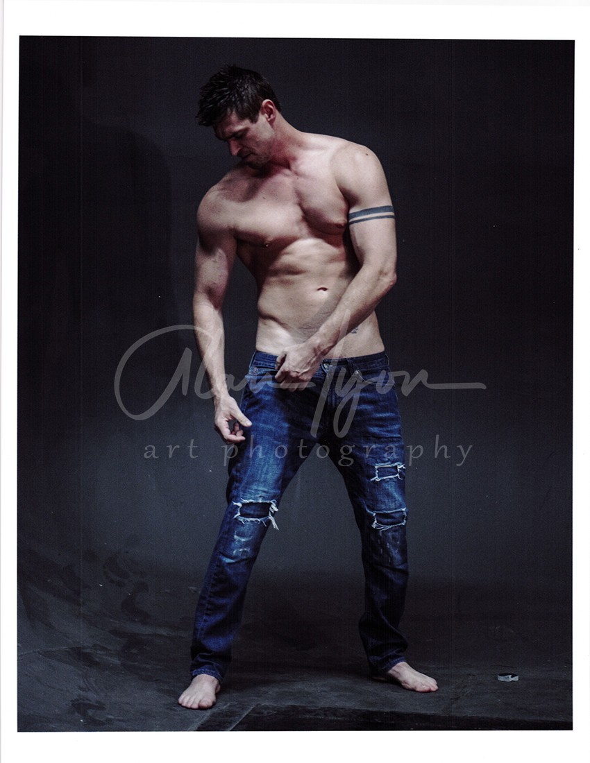 11 X 8.5 Alan Lyon Original Male Photo gay interest (2) Andy wet jeans