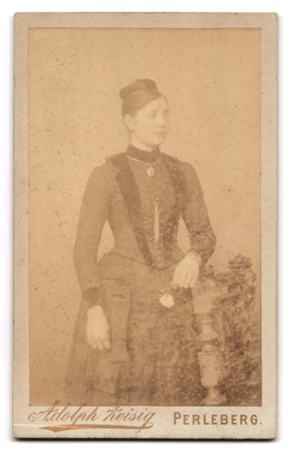 Photograph Adolph Zeisig, Perleberg, monogram of the photographer over a Seelan