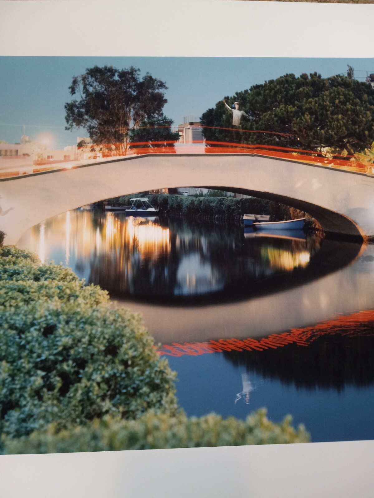 Robert Sheer Spirit Gondoliers At The Venice Canals CA Single Exposure Photo #’d