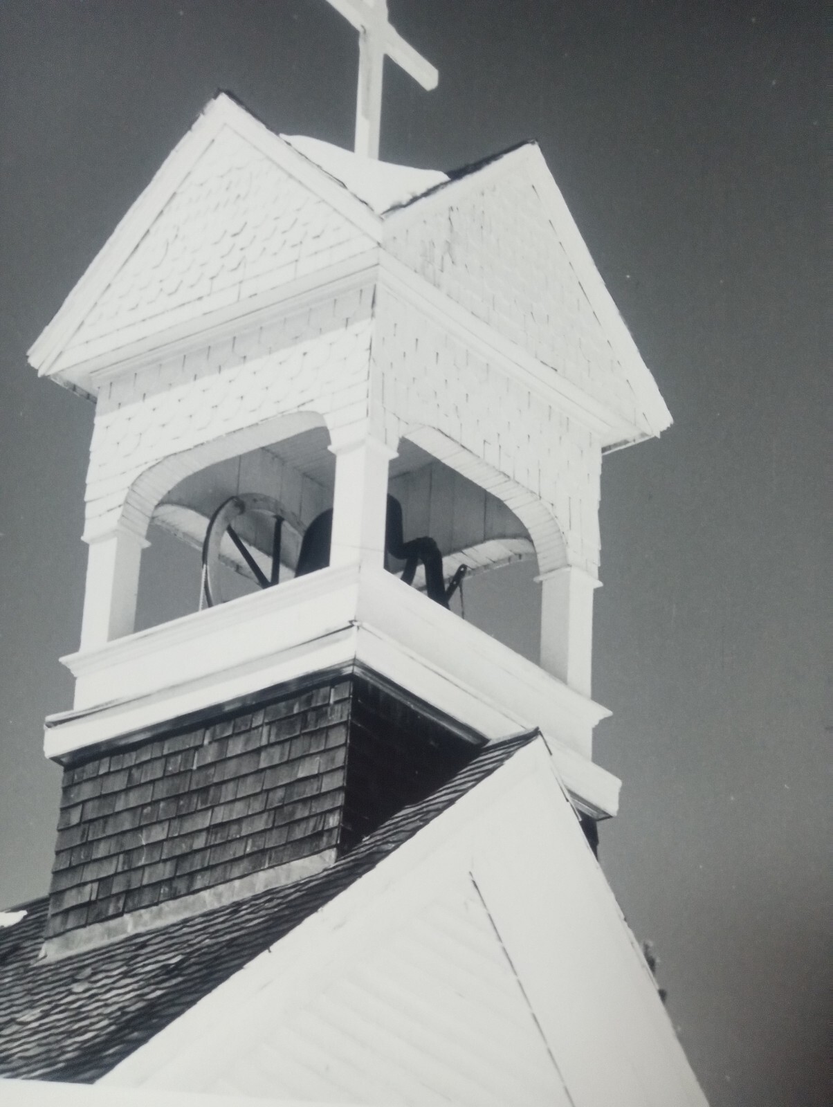 1960 CHURCH IN BRECKENRIDGE, COLORADO 5″ X 7″ Black/White Ron Hill