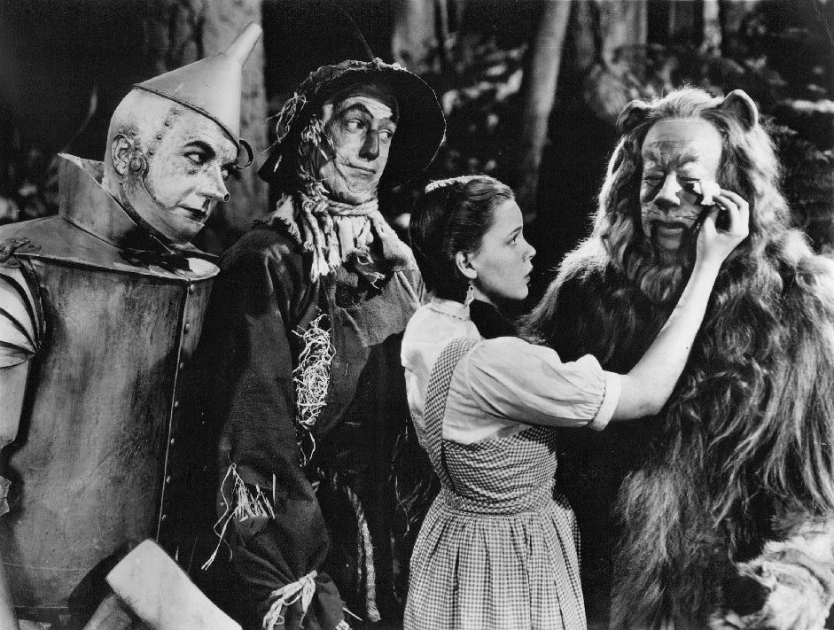 Wizard Of Oz Cast Dorothy Cowardly Lion Tin Man Scarecrow Photo 8.5×11