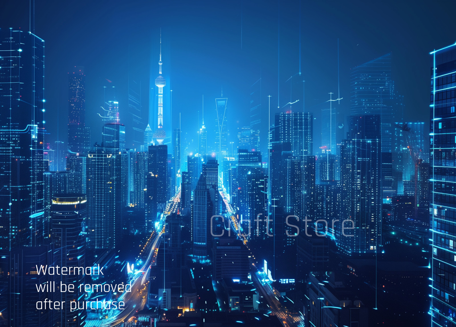 Digital Image Photo Wallpaper Desktop Art ,Cityscape Serenity