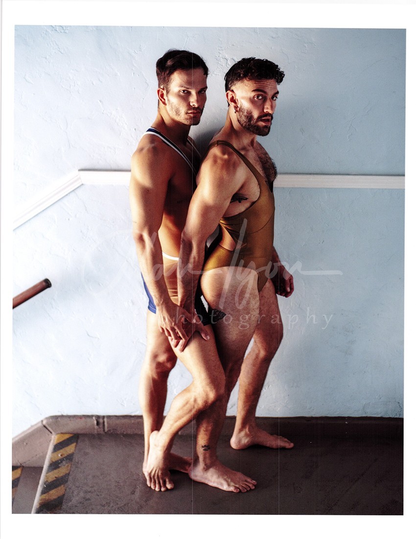 11 X 8.5 Alan Lyon Original Male Photo gay interest (14) Marcellus & Alex steps