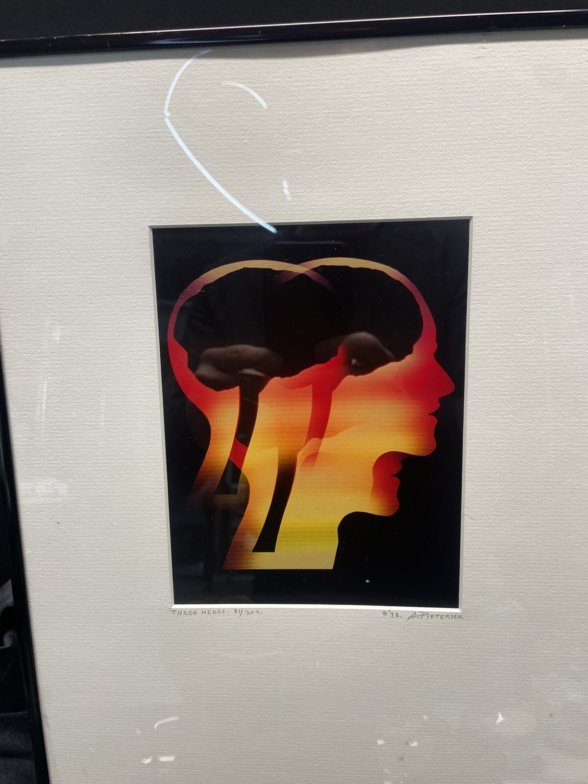 MCM Abstract 1978 VTG Alex Pietersen Signed Numbered Photo 81/200 “Three Heads”