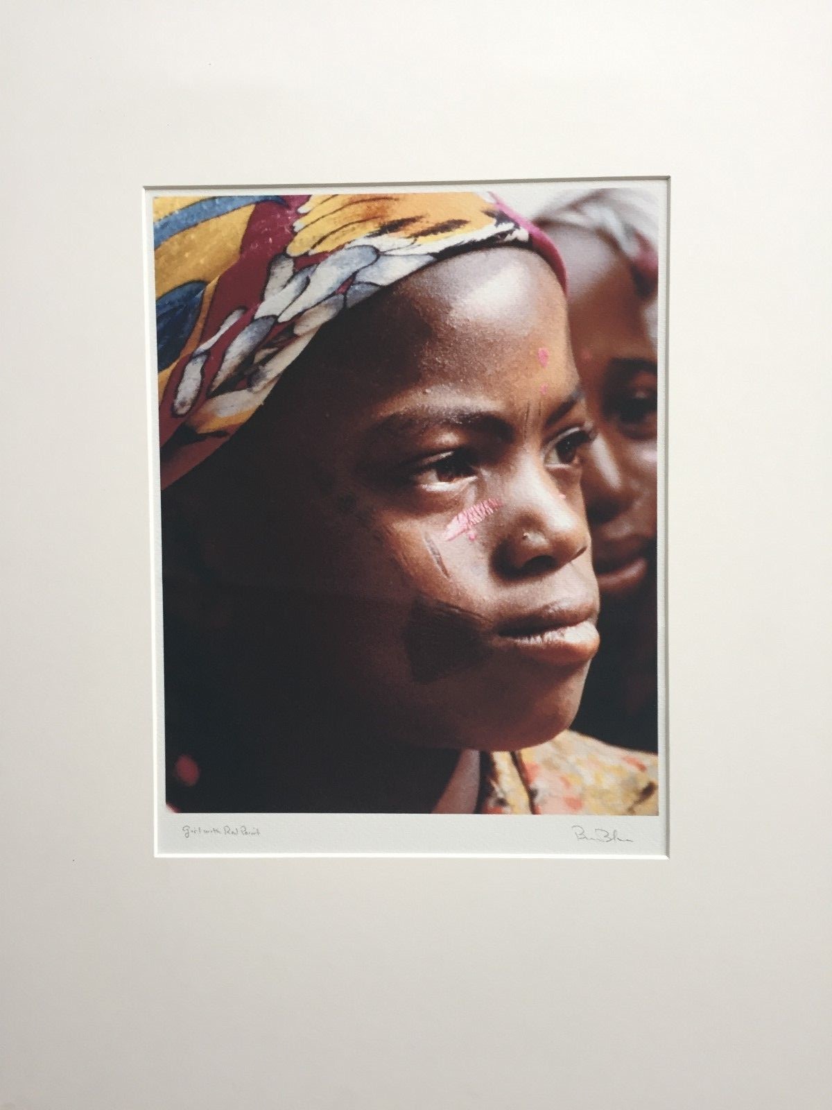 BRUCE BLUM SIGNED COLOR Photo Print (18″X 24″)-“Girl with Red Paint “