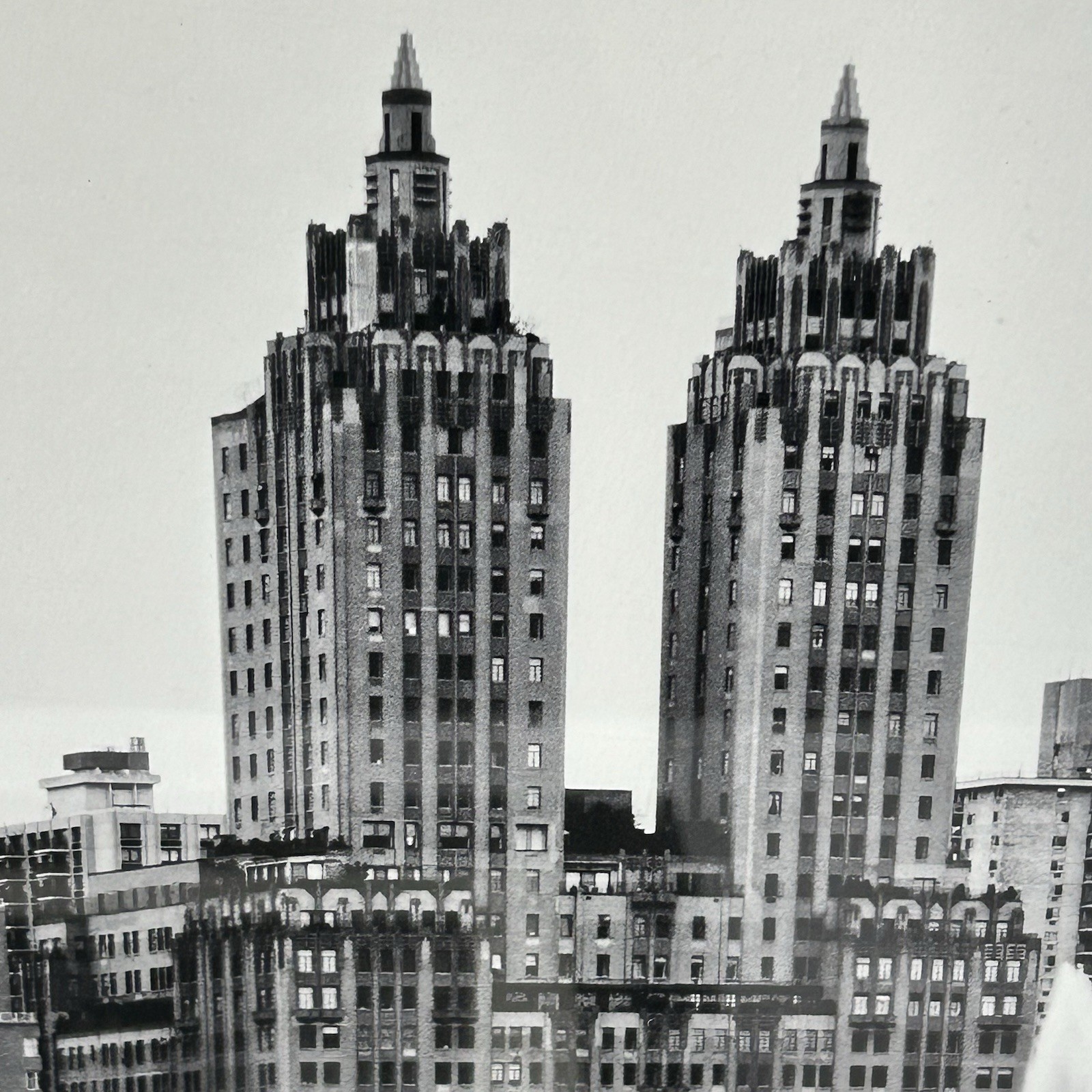 3 Metroscap NYC Manhattan Buildings Architecture Hardscape City Life B&W Prints