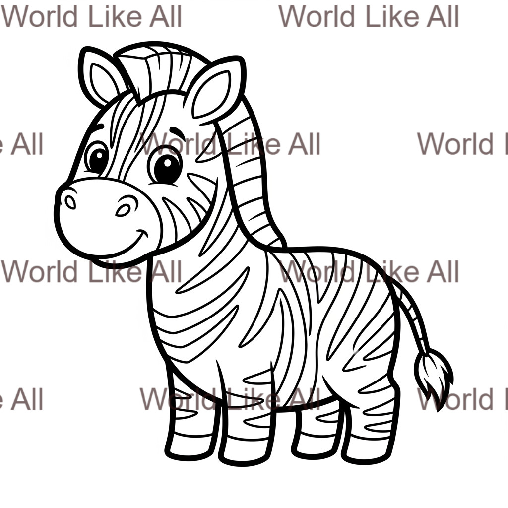 30 Kids Animal Coloring Pages Printable Bundle | Digital Download | Cute Zoo