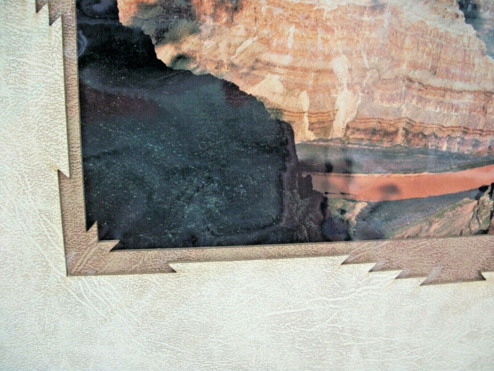 Grand Canyon Rainbow Over Colorado River AZ Photograph Cut Matte Artist Signed
