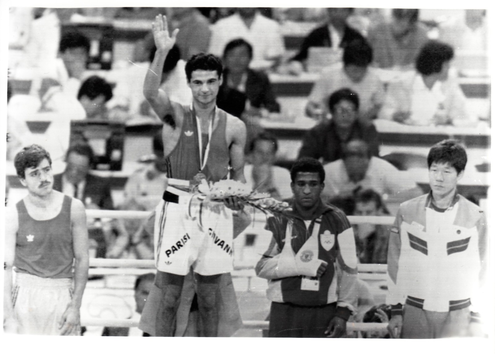 Giovanni Parisi and Robert Wangila 2 Original 1988 ADN Central Picture Photos