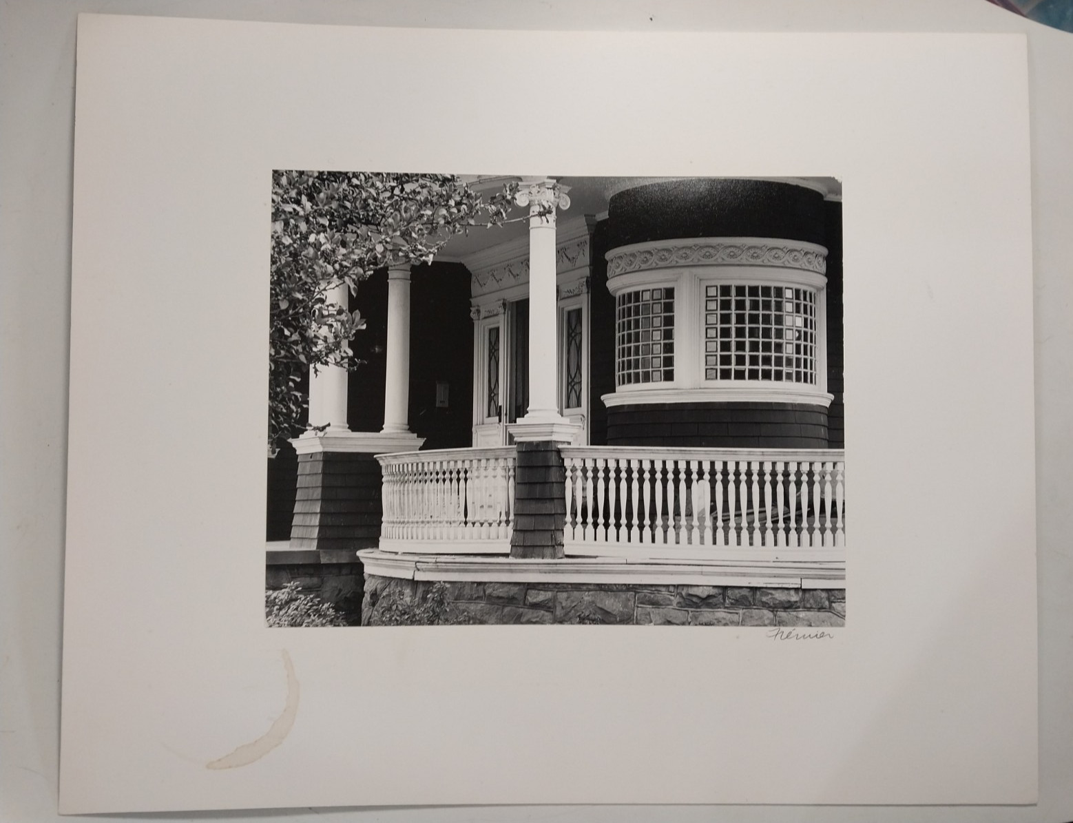 Roger W Fremier (1939-2011) 1988 Photograph Victorian House Porch Watsonville CA