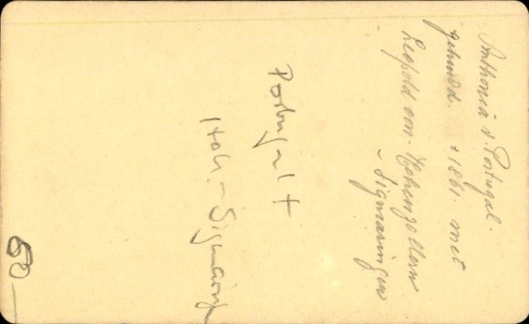 CdV Princess of Hohenzollern, Antonia of Portugal, portrait – 11275610