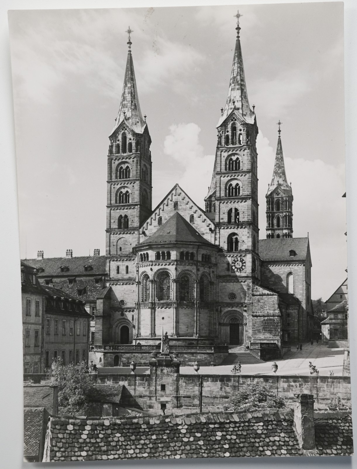 Vintage Photo Germany Bamberg Cathedral 5X7in 1960