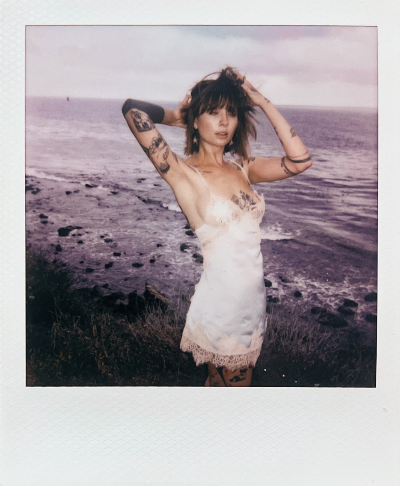 OOAK Art model Sawyer Polaroid Instant Film Print SIGNED by model + artist