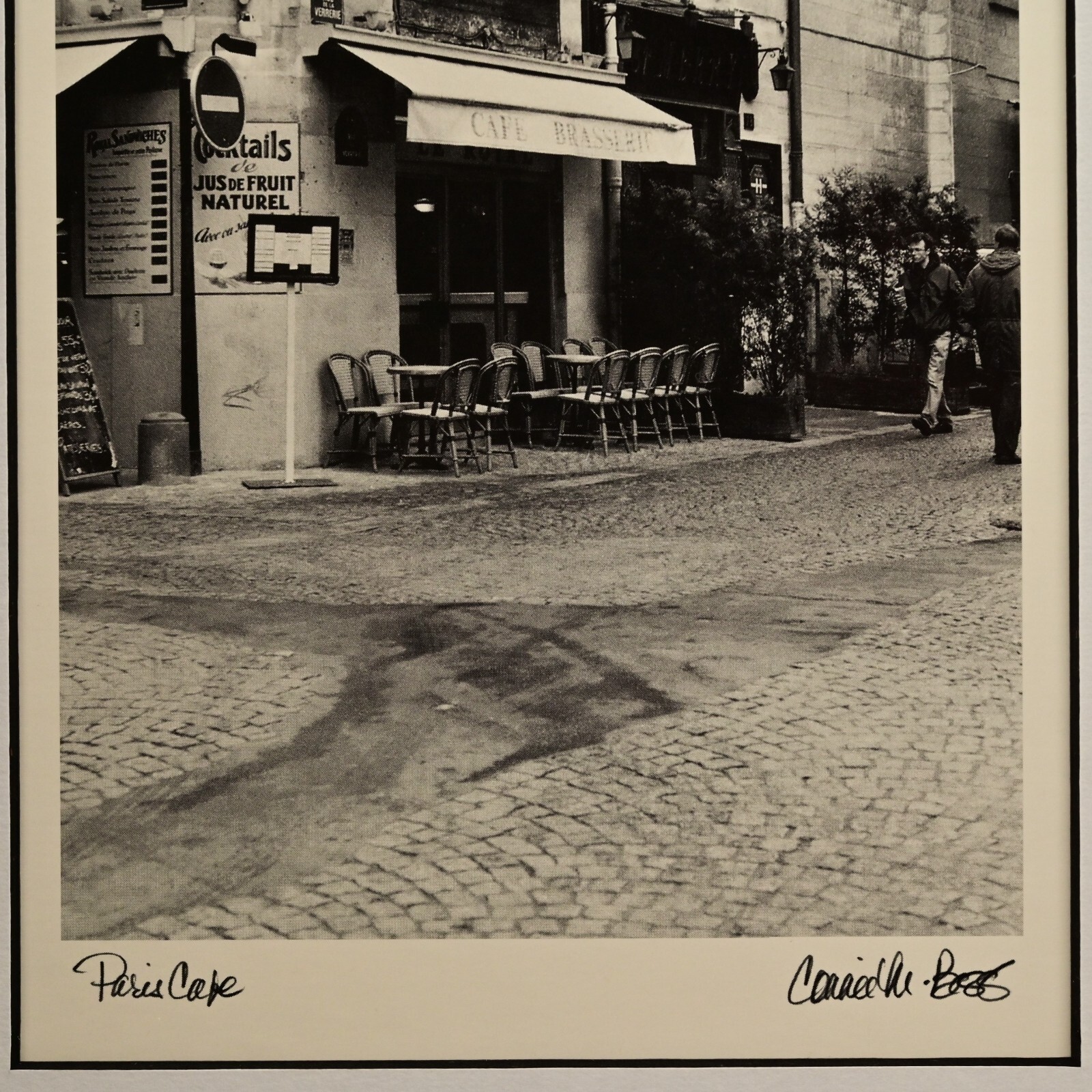 CONNIE BEGG Original Vintage Signed Paris Cafe Europe Cityscape Photograph Print