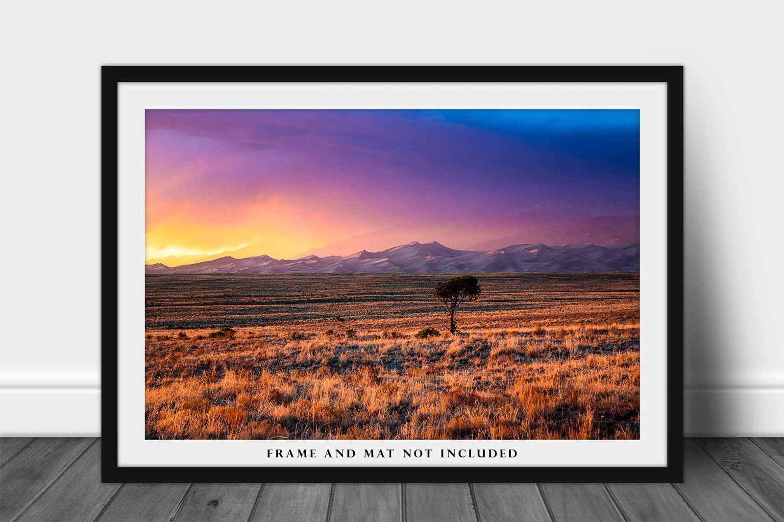 Great Sand Dunes Photography Print: Colorado Stormy Sunset Rocky Mountains Photo