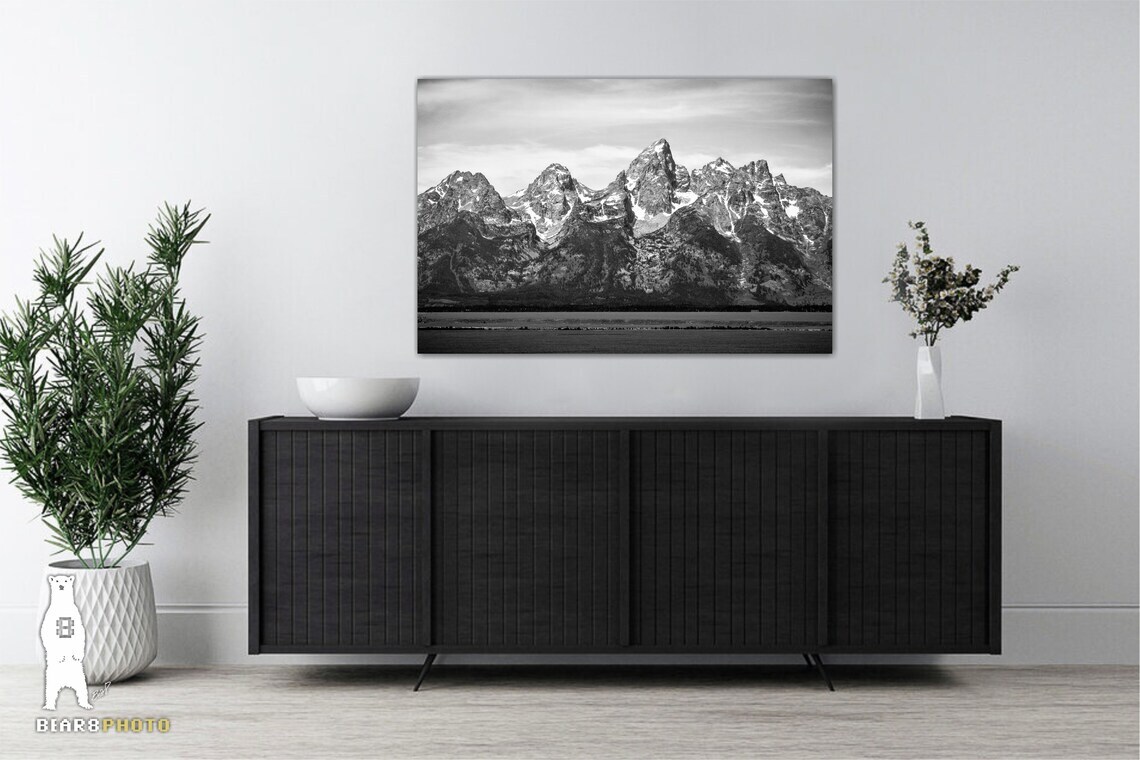 Grand Teton National Park, Black and White Landscape Photography Fine Art Prints