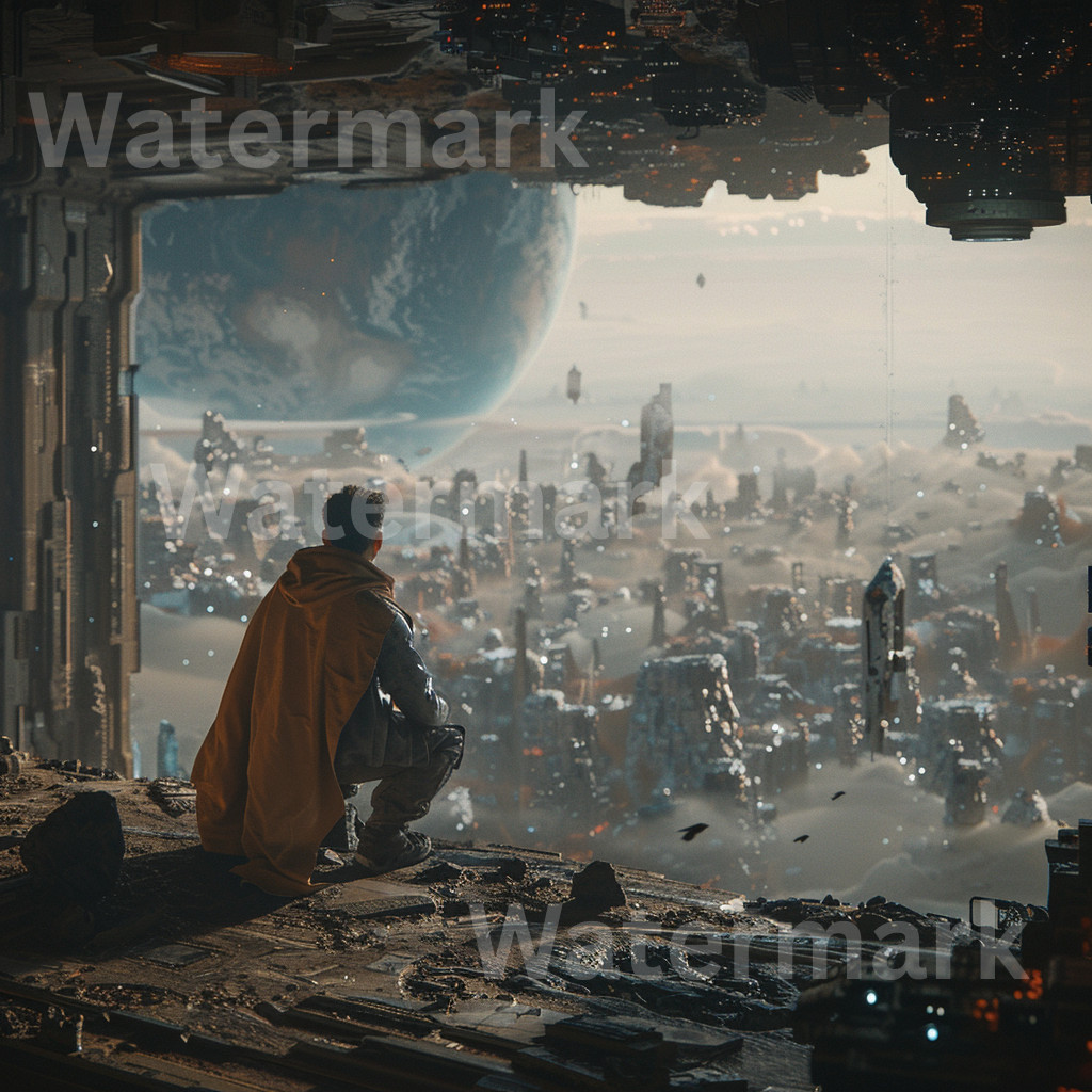 Hyper-Realistic Futuristic Cityscape Digital Art | AI-Generated Sci-Fi Download