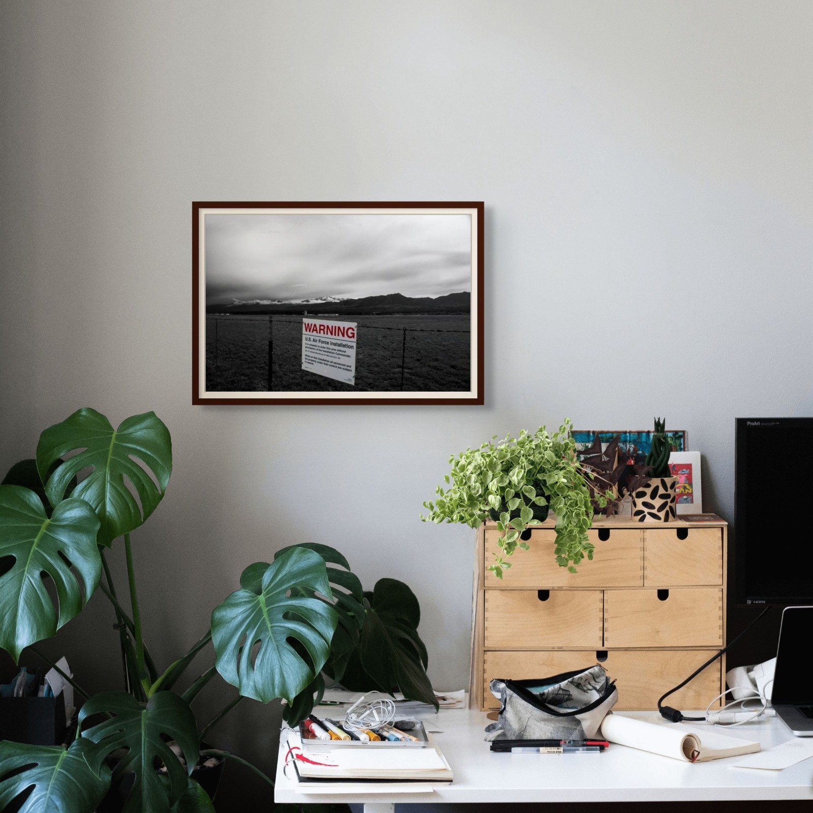 13×19 Fine Art Photography Print – Ominous Airfield – Archival Photo Paper