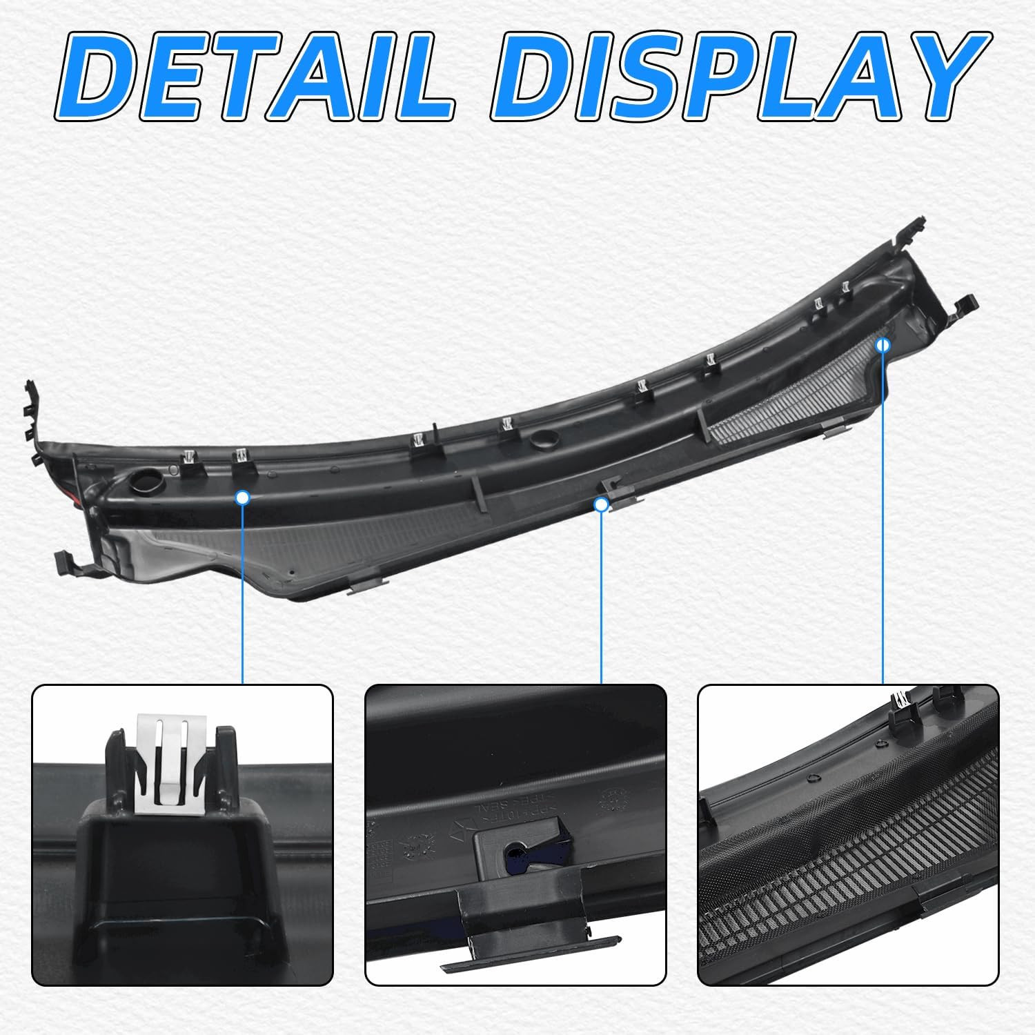 Windshield Wiper Cowl Cover Panel Compatible with Jeep Grand Cherokee 2011-2015