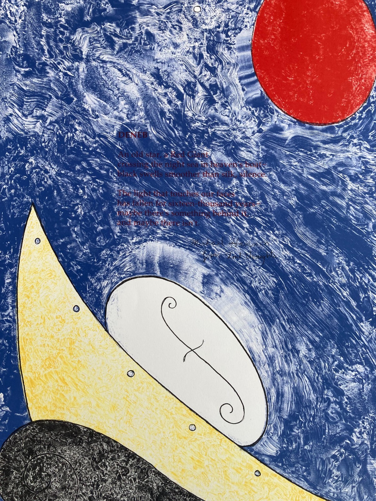 WILLIAM T. WILEY Signed DENEB Lithograph 1996 LIMITED EDITION Print Cleveland