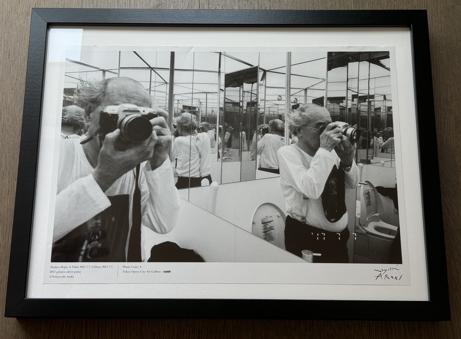 🎈SIGNED Nobuyoshi Araki – Self-Portrait, Original 2017, Lim Ed Photo Print RARE