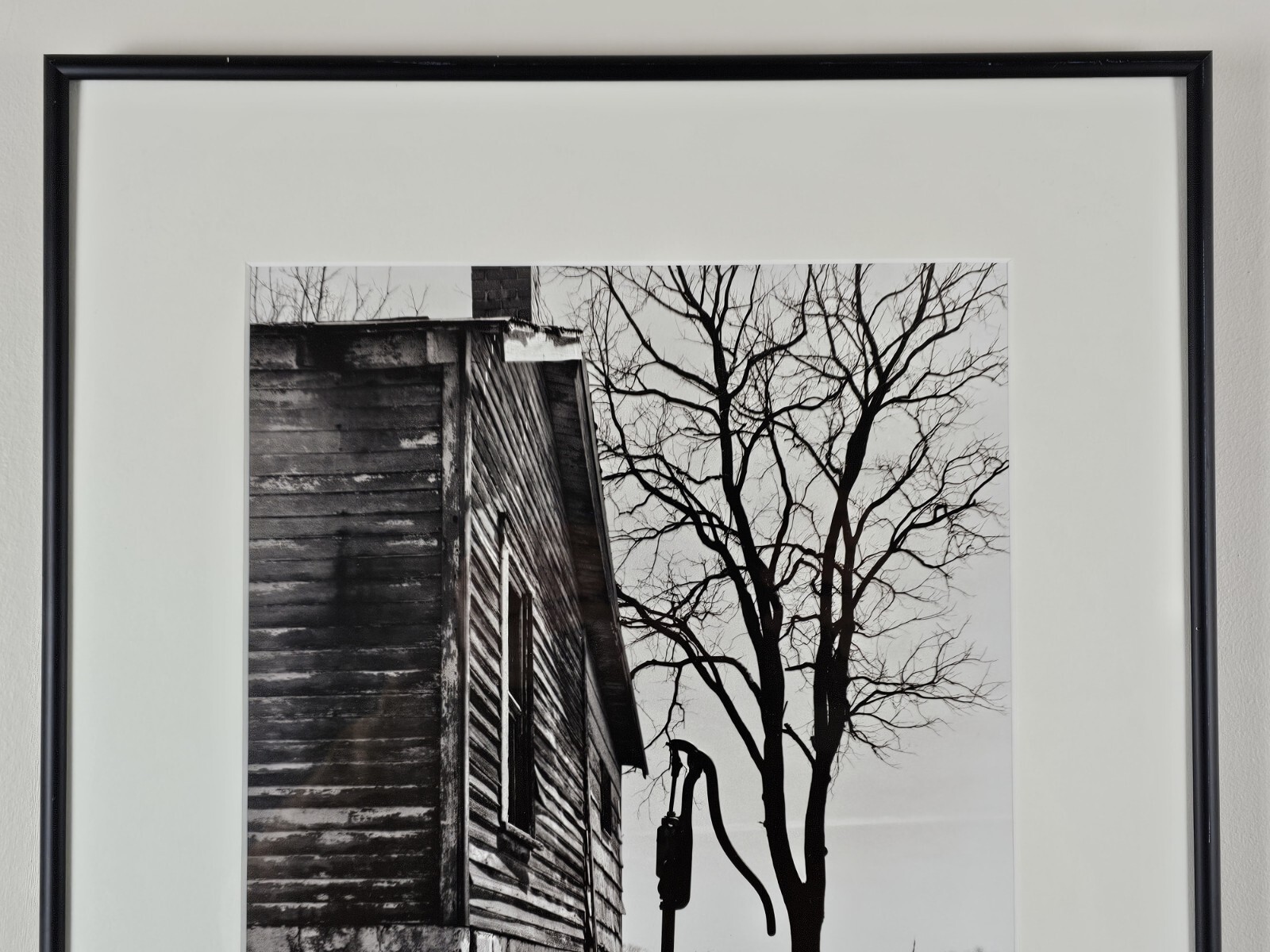 Original Signed John Bower 35mm Fine Art B&W Photograph 20×16 Framed Midwest Art