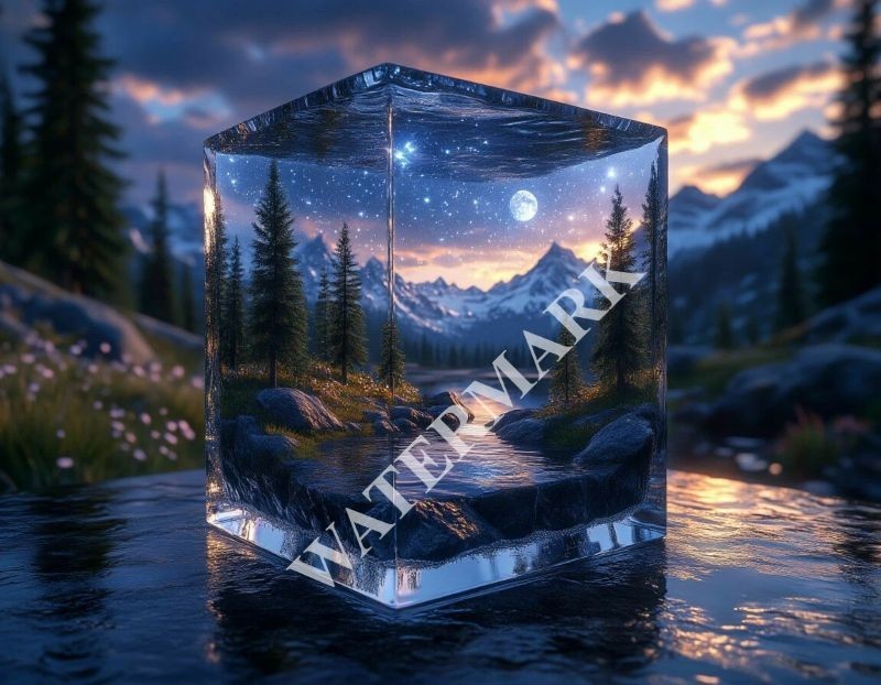 Digital Image Landscape Forest Mountains Picture Wallpaper Desktop Wall Art B62