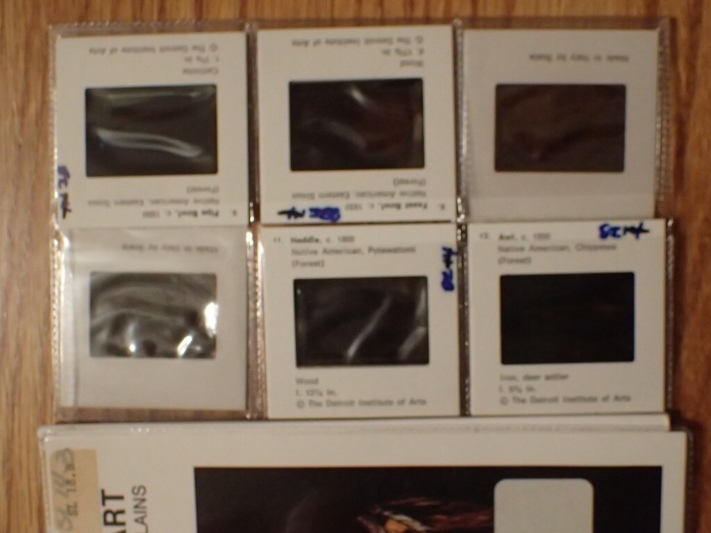 Vtg Detroit Institute Of Arts Native American Art Booklet w/ (6) Slides & Text