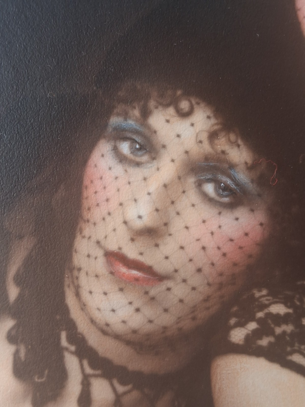 Black Widows Photograph Gary Johnson Signed Oddity Flapper Women Hand Colored