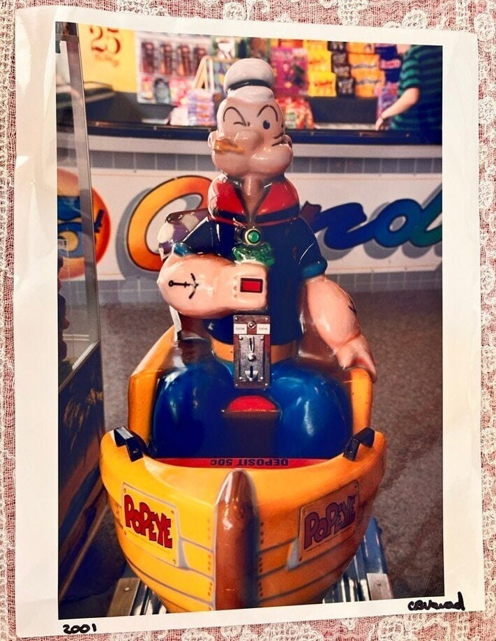 Popeye The Sailor Photo Print Original Art Photo Artist Signed 2001 11″ X 14″