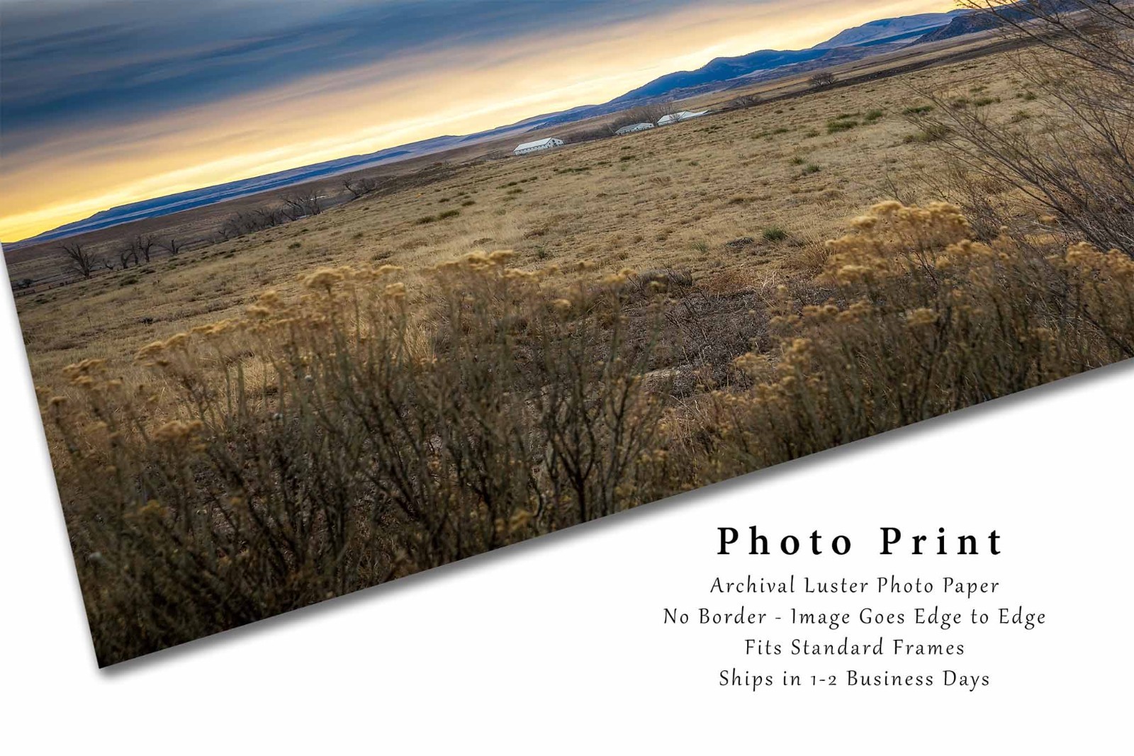 Rocky Mountains Photography Print: Raton New Mexico Sunrise Western Landscape