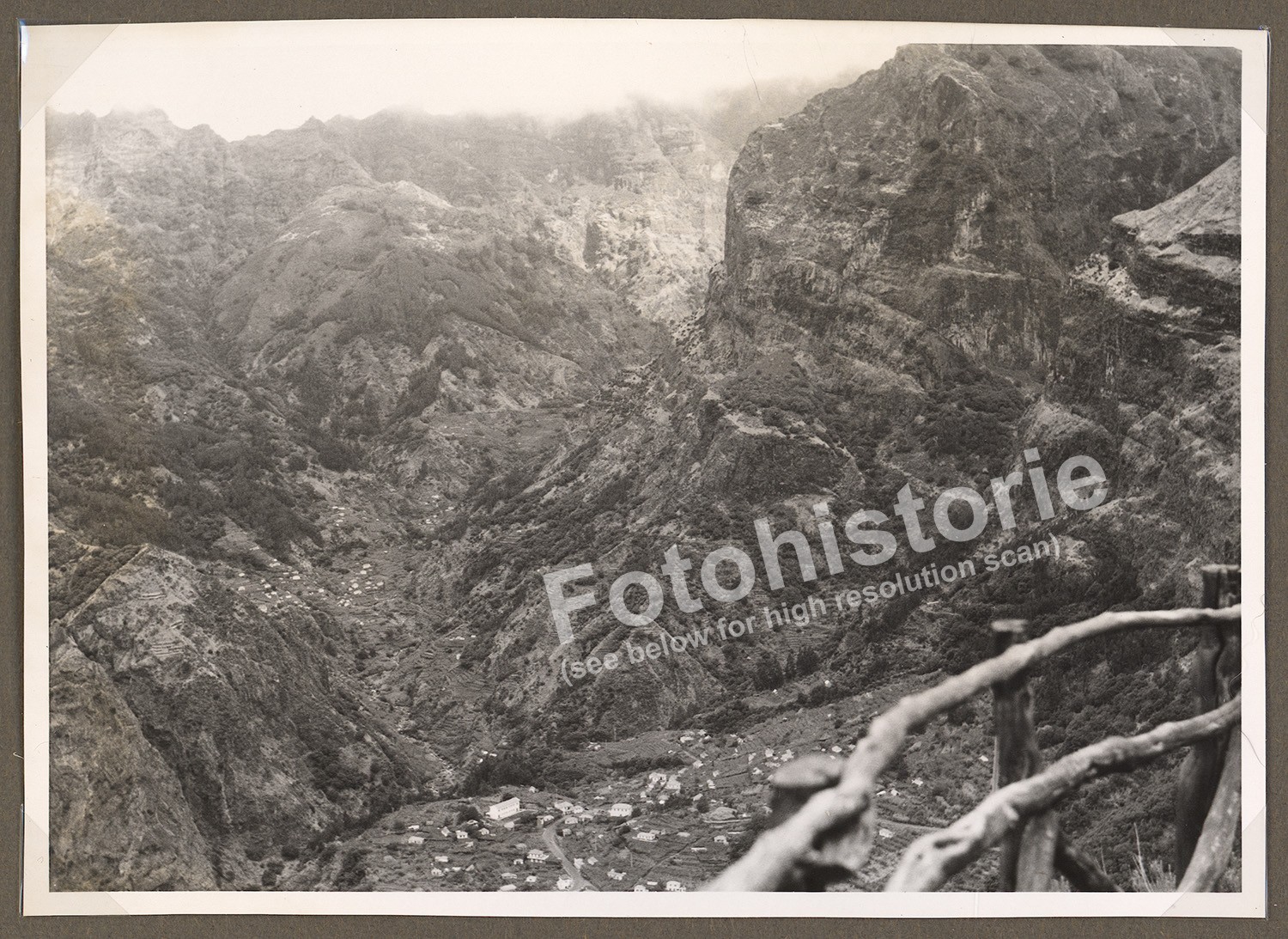 4x Photo Madeira – Nun Valley Curral das Freiras Câmara de Lobos 1960s