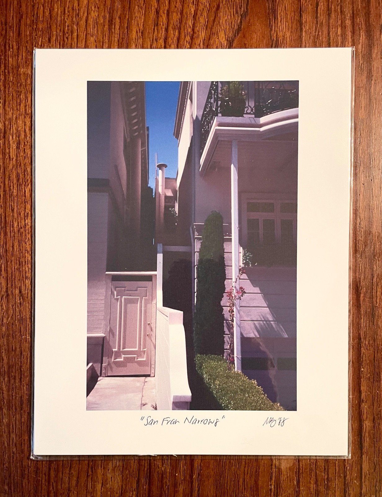 Original photographic print “San Fran Narrows” by Michael Blumenstock