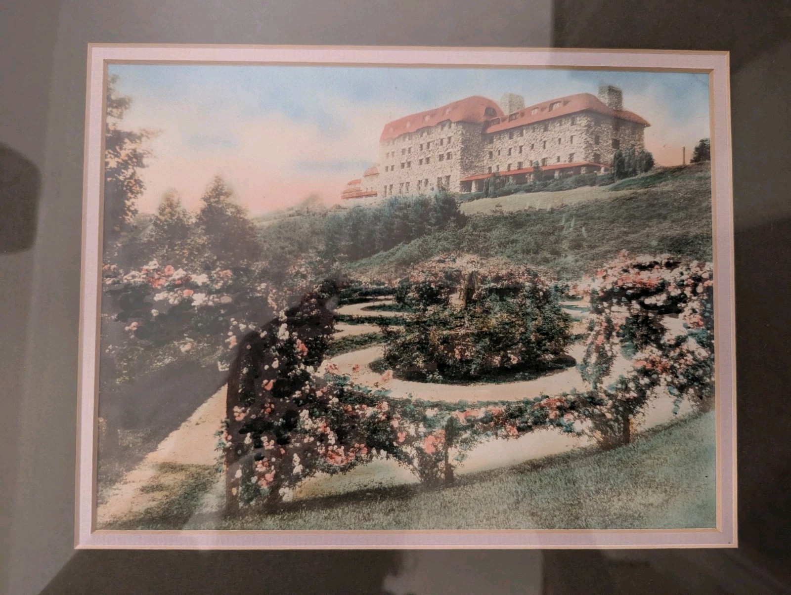 Antique PHOTOGRAPH, HARRIS PICTURE Ashville NC Grove Park Inn Blue Ridge Parkway