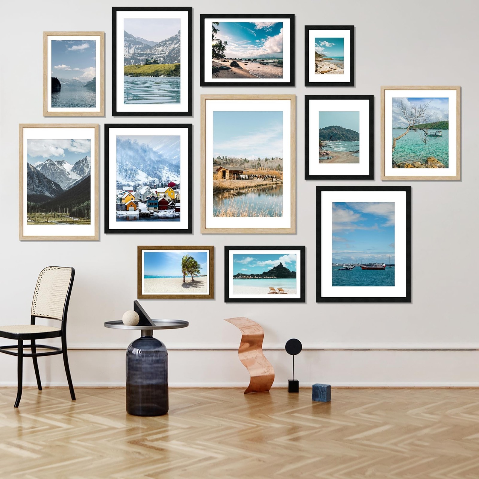 18X24 Poster Frame, Display Pictures 16X20 with Mat or 18X24 without, Wall Ha…