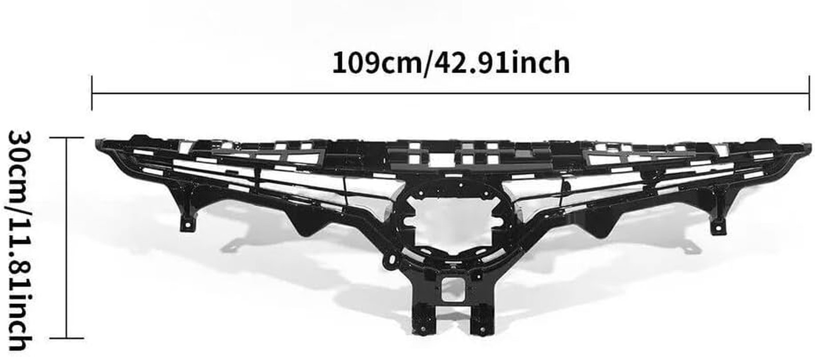 Front Grille Black Trim Fog Light Bezel Set 9Pcs Fit for 2021 2022 2023 Toyota C