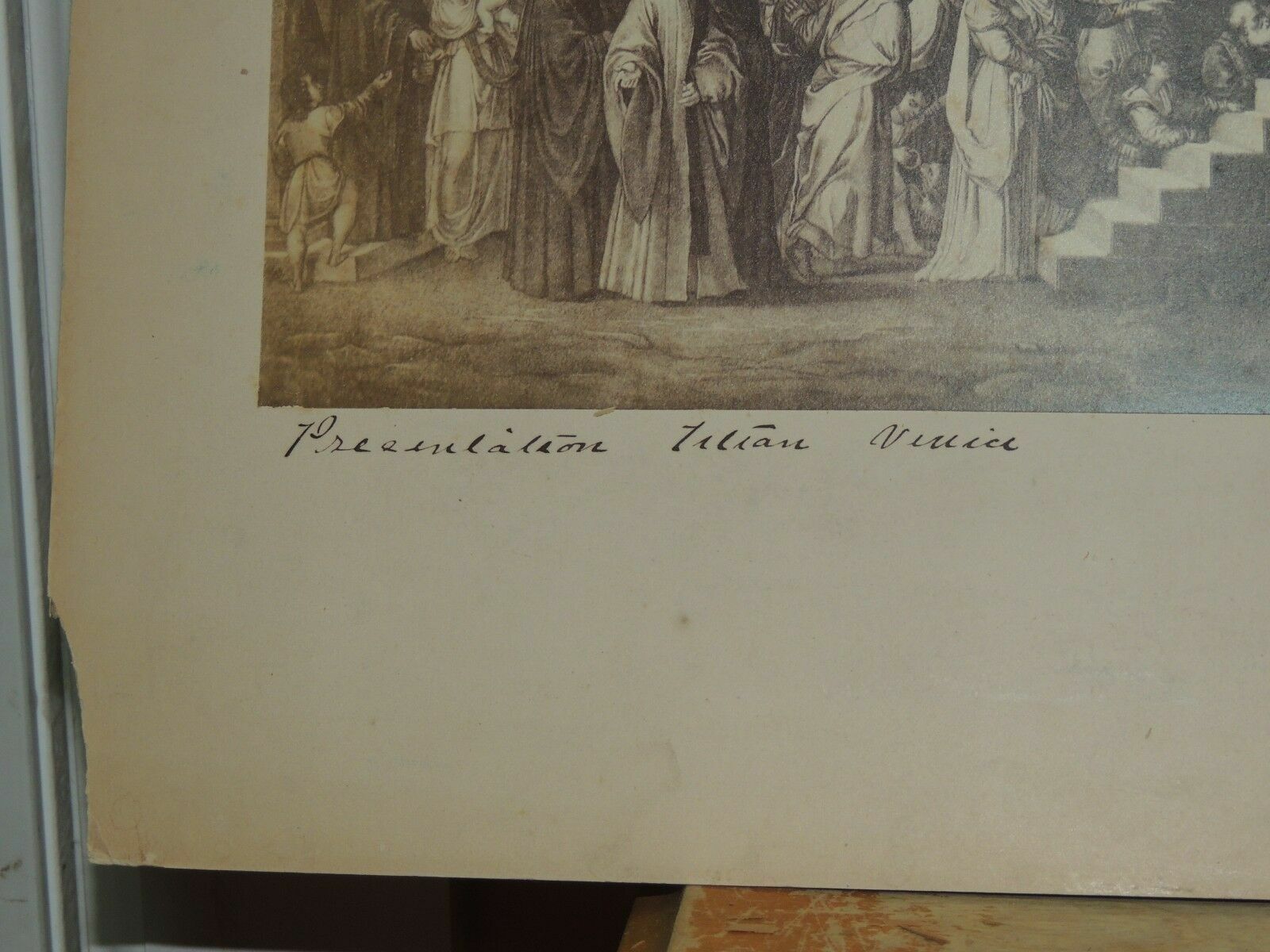 Photograph Print Presentation of the Blessed Virgin Mary Titian in Venice 19th