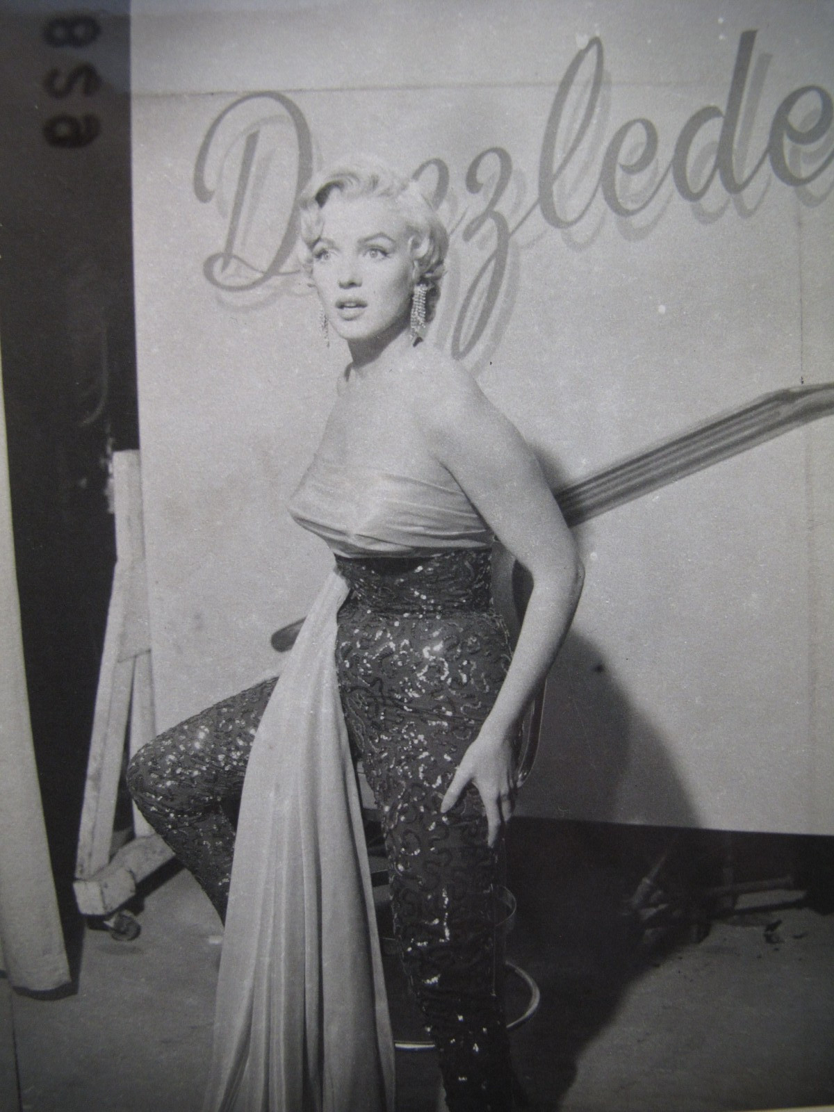1955 original 4×5 Film Negative Marilyn Monroe w/Proof Contact Photo Dazzle