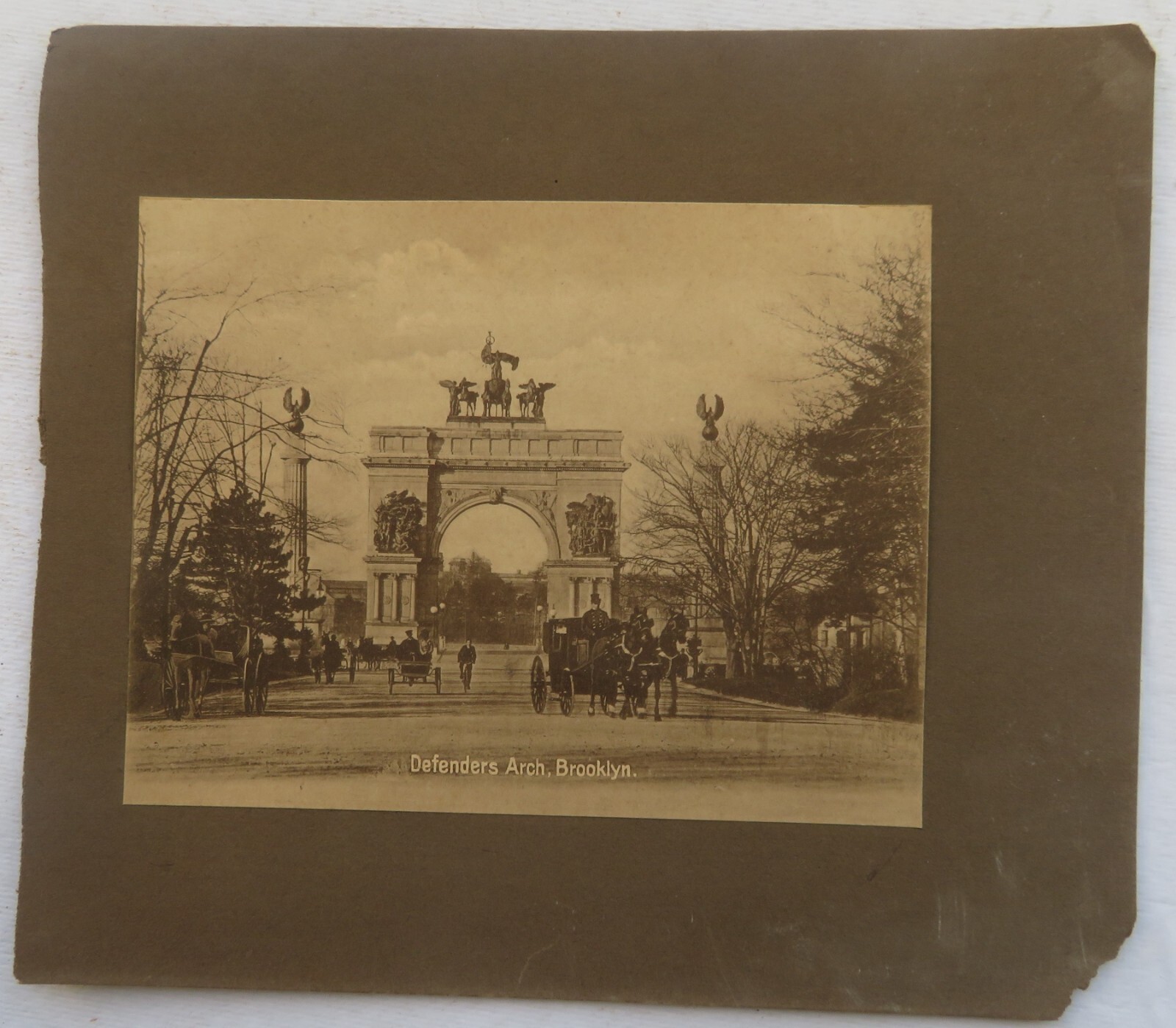 1903 NEW YORK National Art View Co Architect Monument Print photo Album sheets