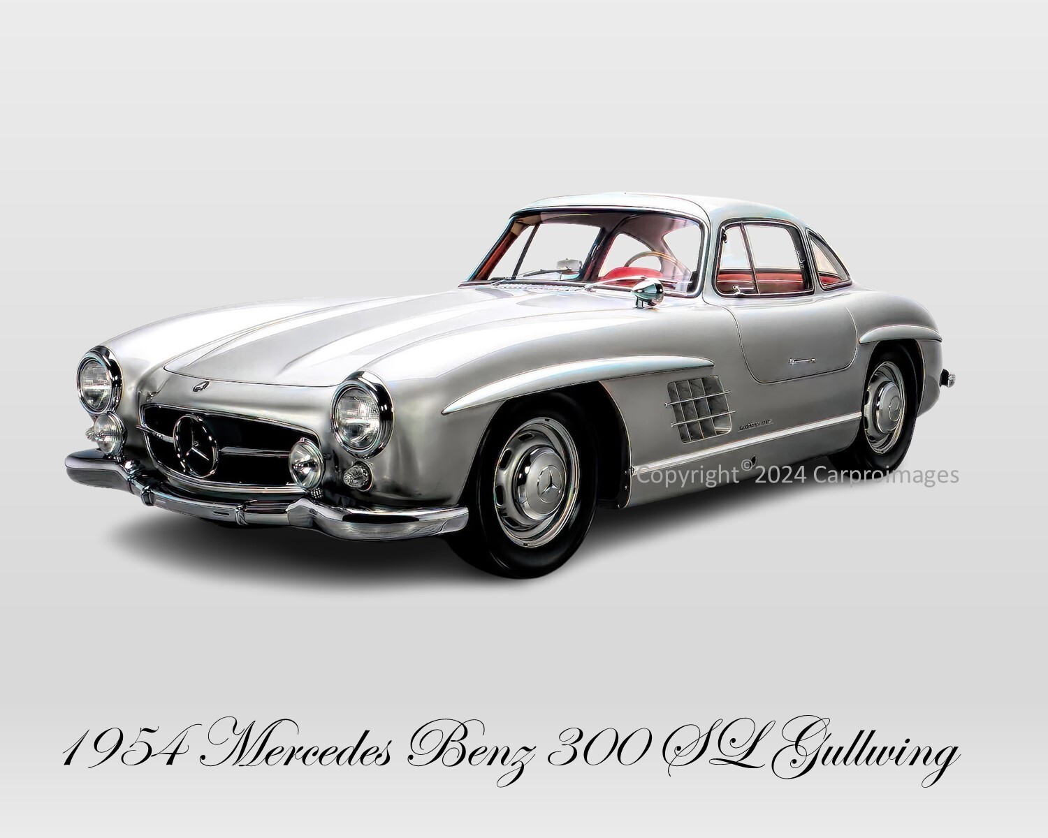 1954 Mercedes Benz 300 SL Gullwing Authorized limited edition 8″X10″ Photo B