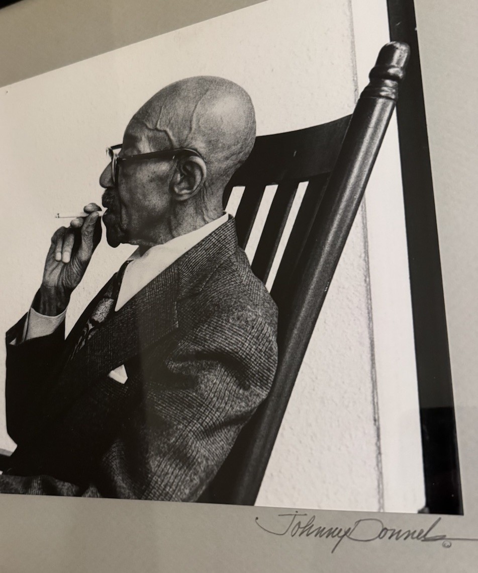 Reminiscing with Eubie Framed Photograph By Johnny Donnels SIGNED Black & White