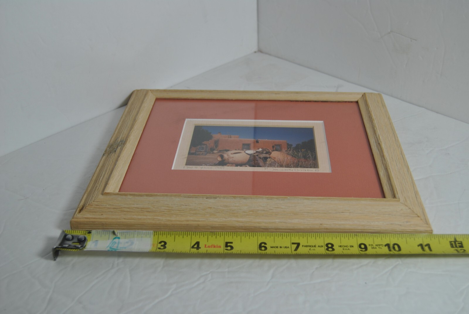 Vintage 1989 New Mexico Framed and Double Matted Photograph Signed and Dated