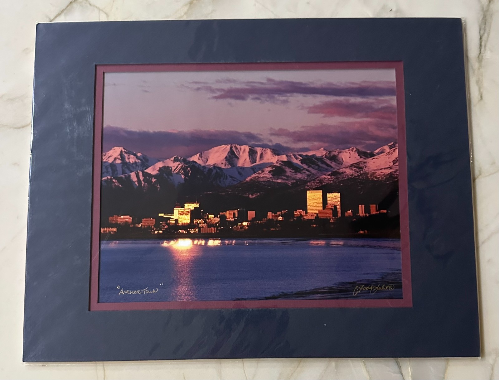SIGNED ANCHOR-TOWN PHOTO BY TODD SALAT-8 X10 Matted 11X14