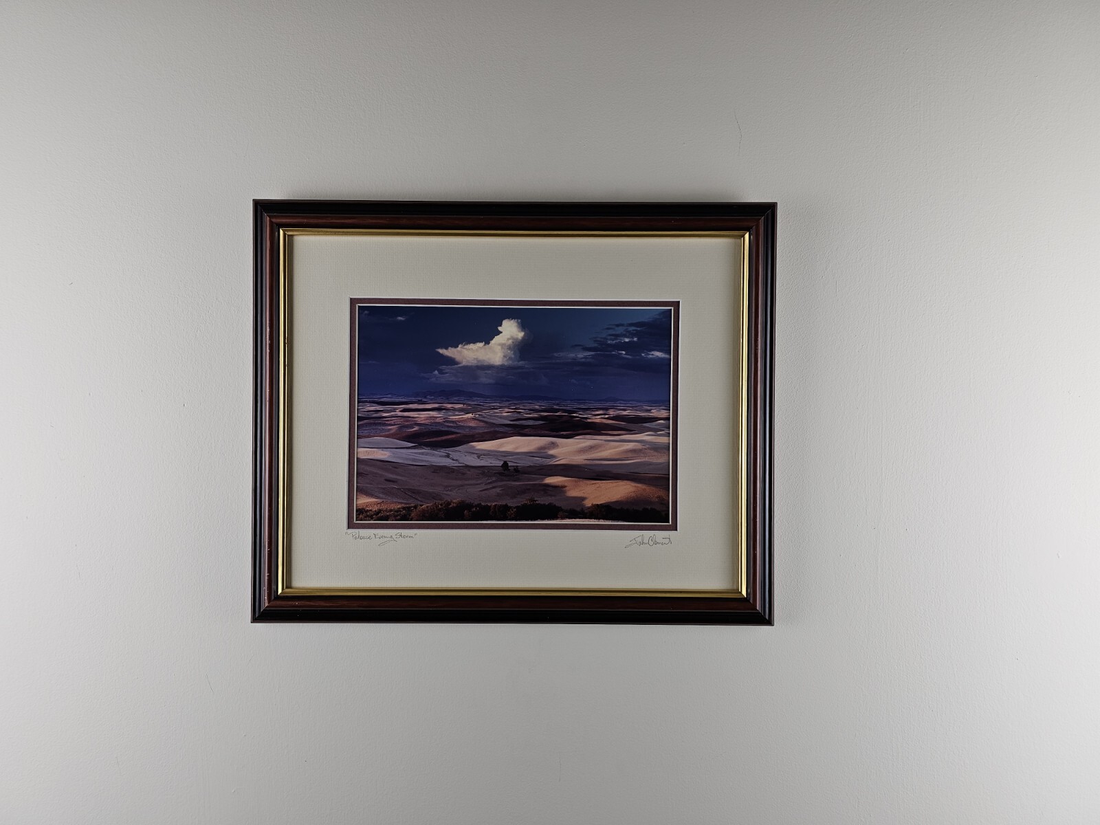 ART – Original Signed John Clement 35mm Photograph 16×13 Framed Modern Landscape