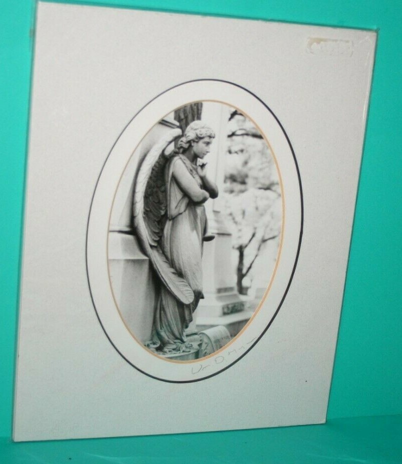 Wm. Meyer Photography Images of Angels Black & White Print w Double Mat Signed
