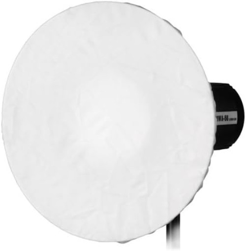 Durable 16in All Metal Beauty Dish with Diffusion Sock – Photography Essential