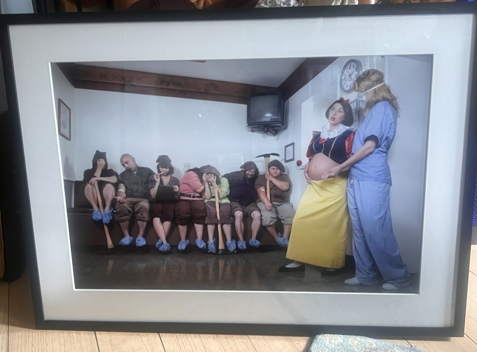 Mark Velasquez Snow White Seven Paternity Tests Framed Art Photograph 36×27