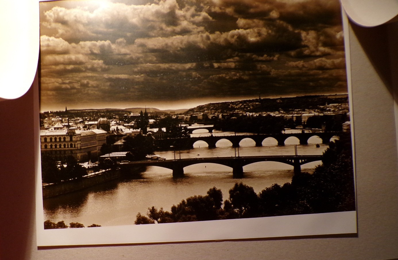 Original Artist Signed Fine Art Photograph Vltava, Prague Czech Artist M. Hynek