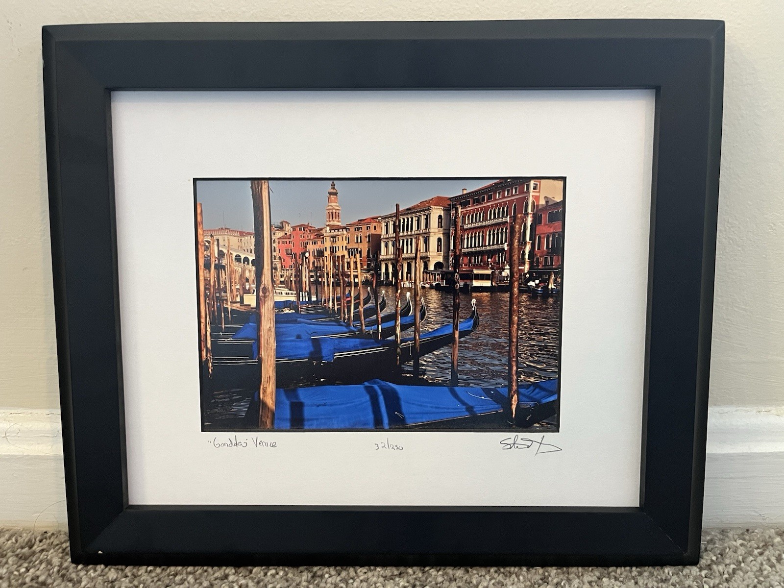 Travel Photography – Gondolas In Venice Italy Print