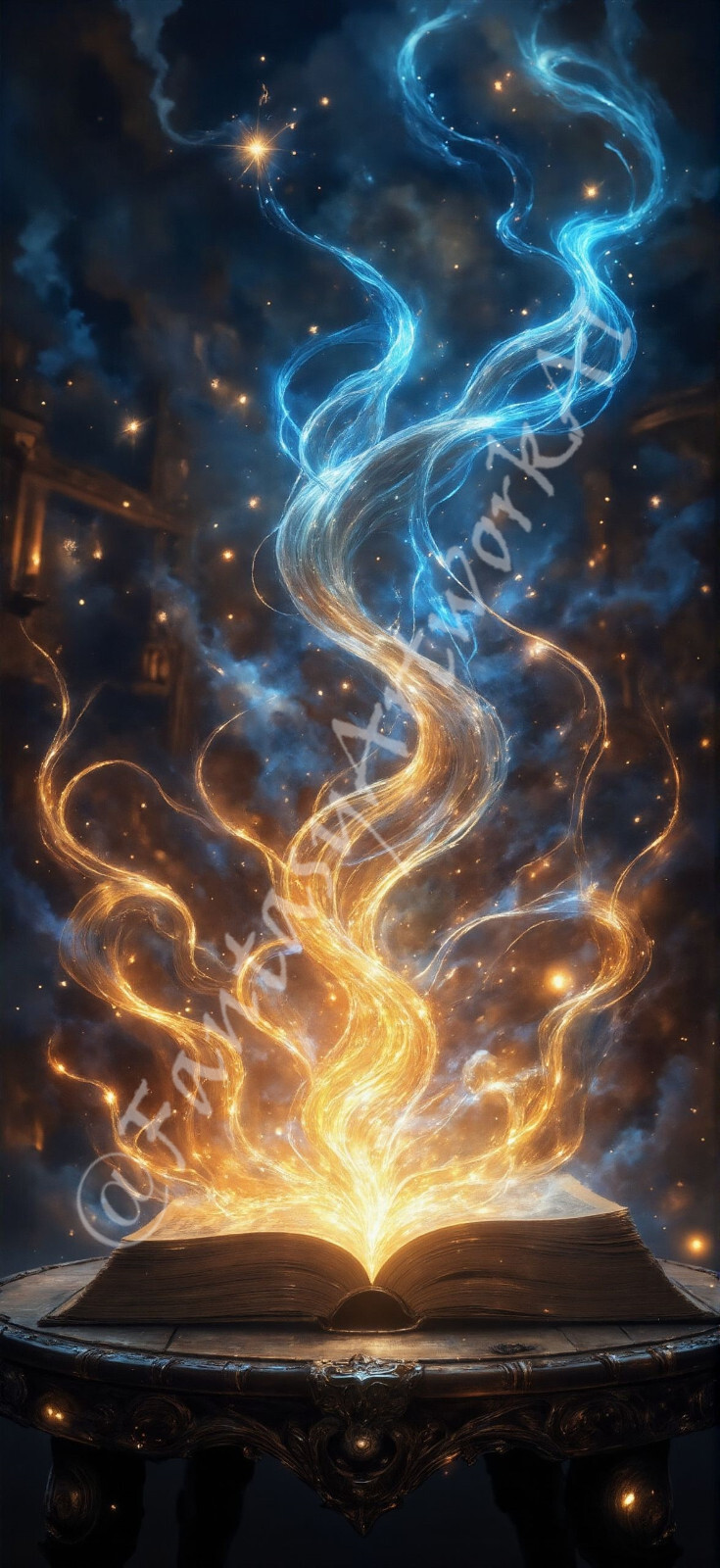 Magic Spell Book – Digital Image Picture Phone Background AI Art, 10 images #11